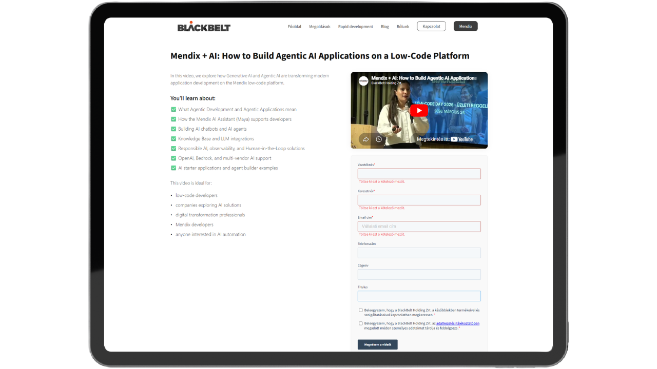 Mendix AI Munkatárs